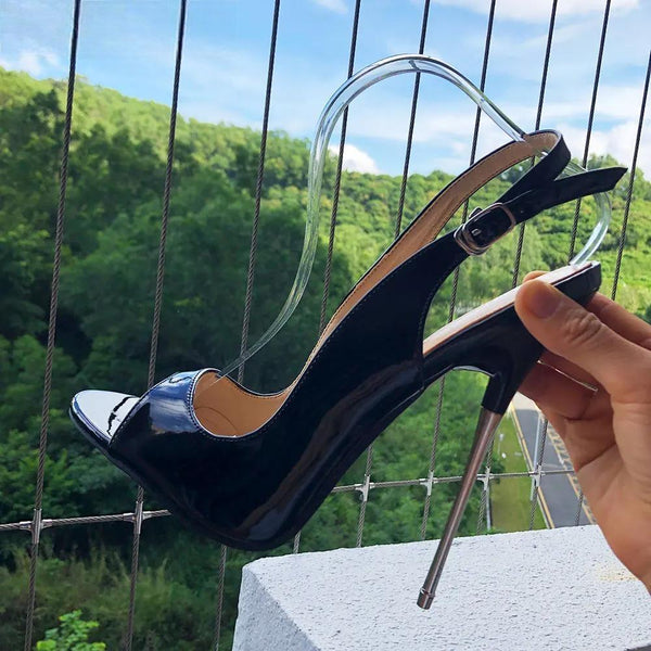 16cm Super High Metal Heel Pumps Women