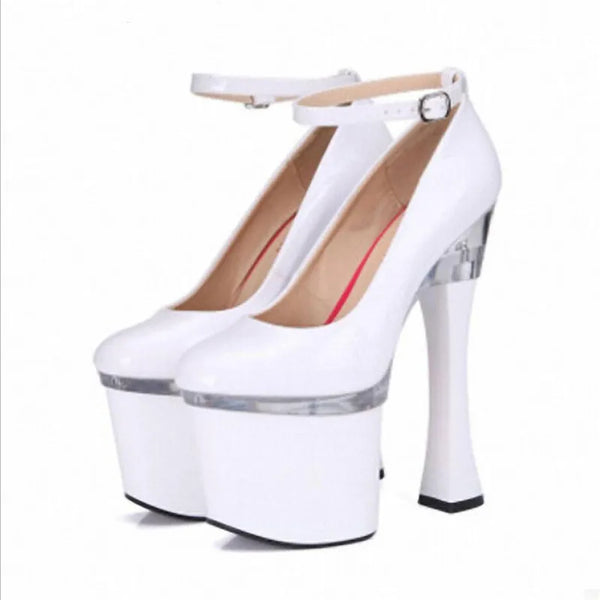 Plus:35- 45 46 zapatos mujer 18cm heels Novia shoes woman
