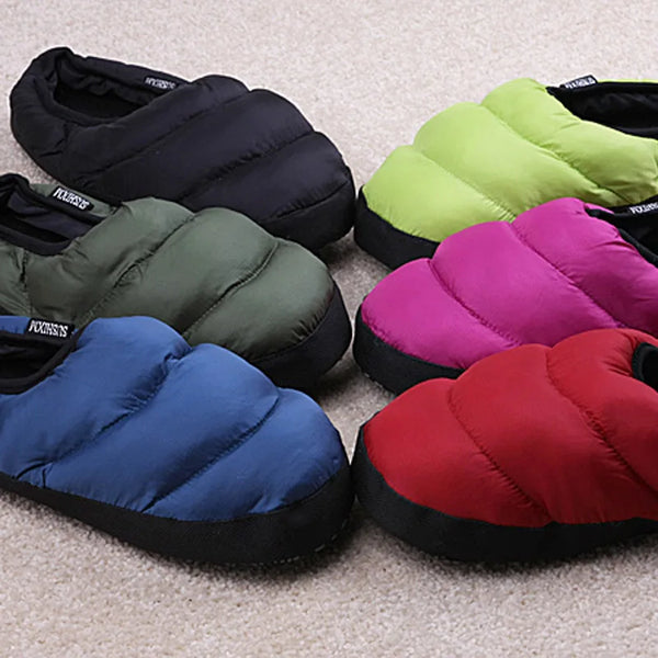Nuevas pantuflas de algodón cálidas de invierno para parejas.