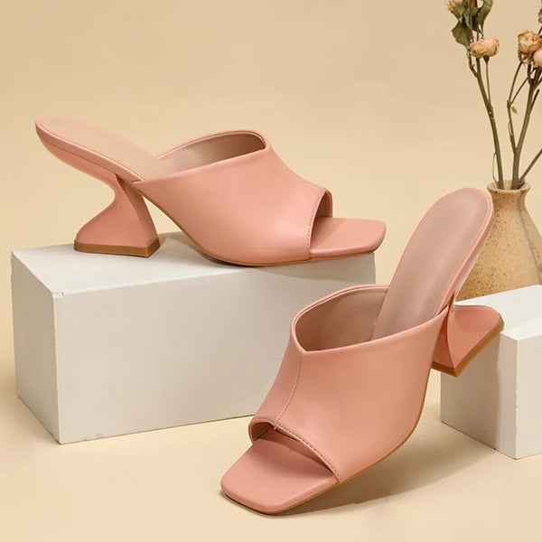 Summer Strange High Heels 8CM Slippers Women