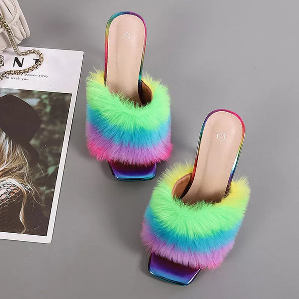 Summer Woman Pumps Transparent Perspex High Heels