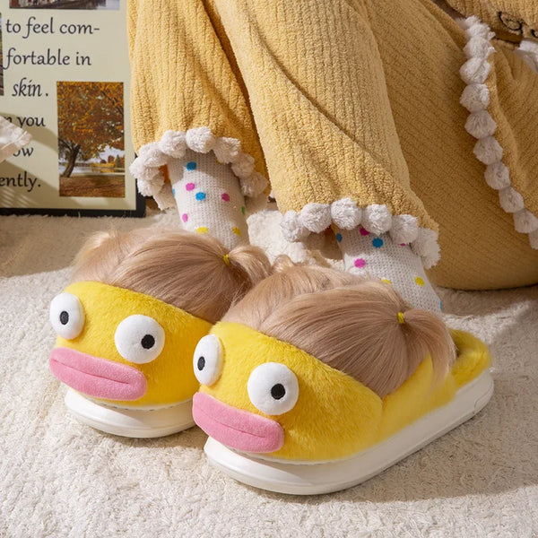 Nuevas zapatillas de bricolaje esponjosas con personalidad para mujer