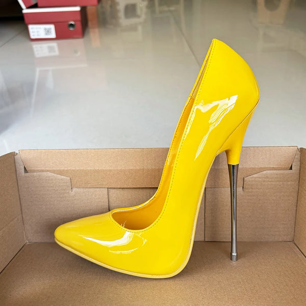 16cm Metal Thin High Heels Stilettos Sexy Pumps