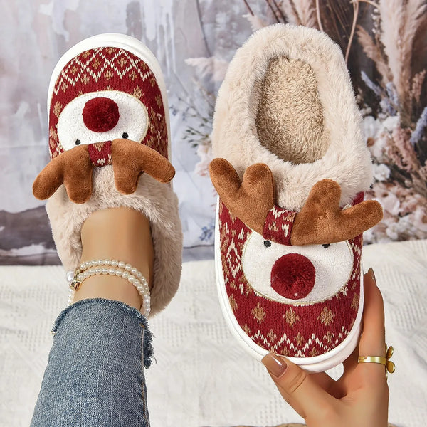 Pantuflas peludas y esponjosas para mujer para el invierno