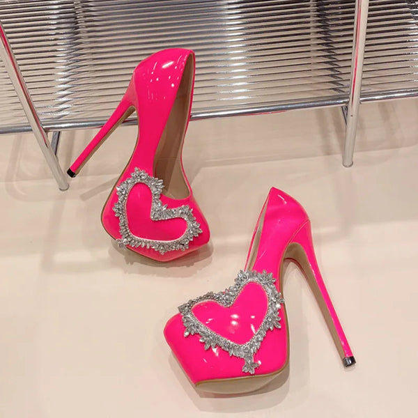 Runway Style Pink High Heels Women Pumps