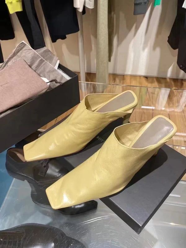 Thin Heels Baotou Drag French Mueller Witch Shoes