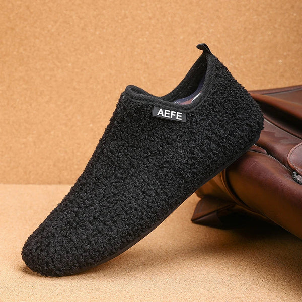 Warm Anti-slip Men's Casual s Flexible Solid Flats Slippers
