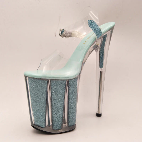 20CM/8inches PVC Upper Fashion Sexy Exotic High Heel Platform Party Women Sandals