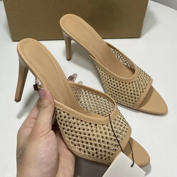 Elegant Pointed  High Heels Women's Mule Shoes als