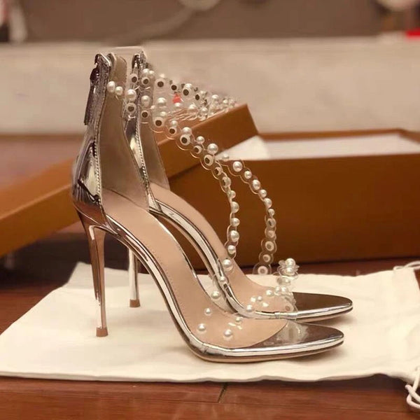 New Women Heels Sandals Stiletto 8cm Sexy Heels Party Shoes