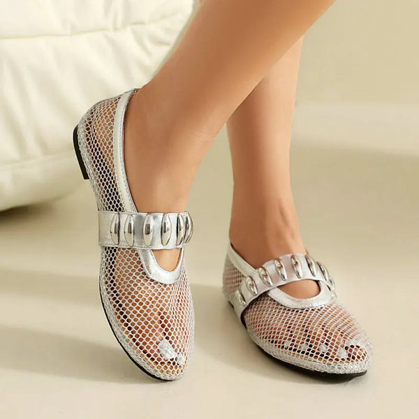 Summer Women Shoes Low Square Heel Round Toe Ladies Shoes
