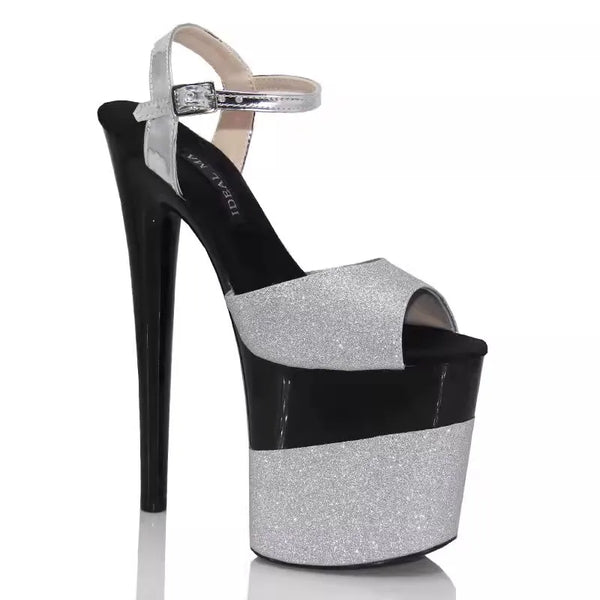Model's super high heels 20cm stage runway sandals