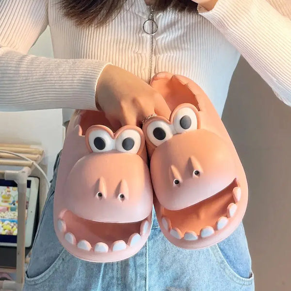 Pantuflas de tiburón para mujer, bonitas pantuflas de playa para el hogar