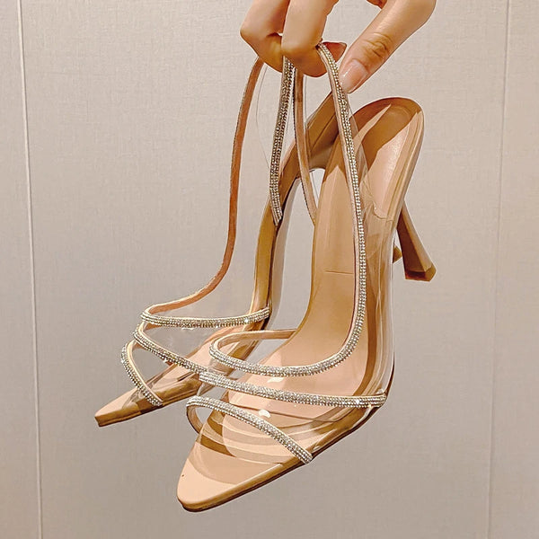 Fashion Sandals Women Summer Sexy Slingback High Heels