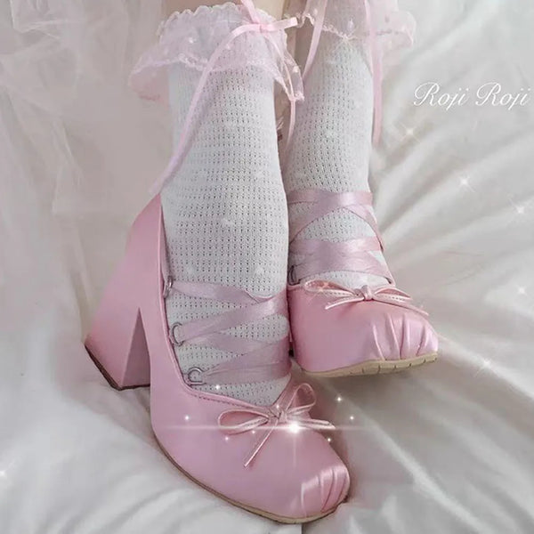 Sweet Women Mary Janes Shoes Pumps Ballet Shoes