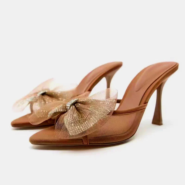 Summer Pointed Shoes Woman Open Toe High Heels