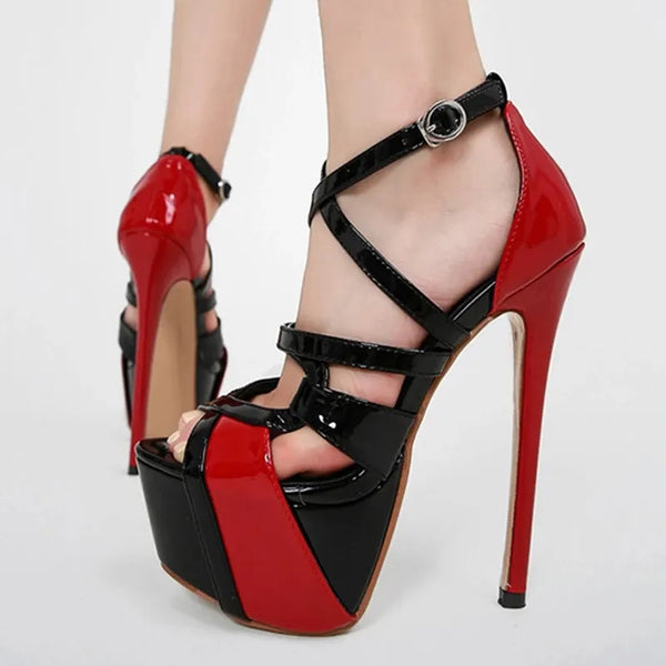 Sexy Peep Toe 16.5CM Extreme High Heels Women's Sandals