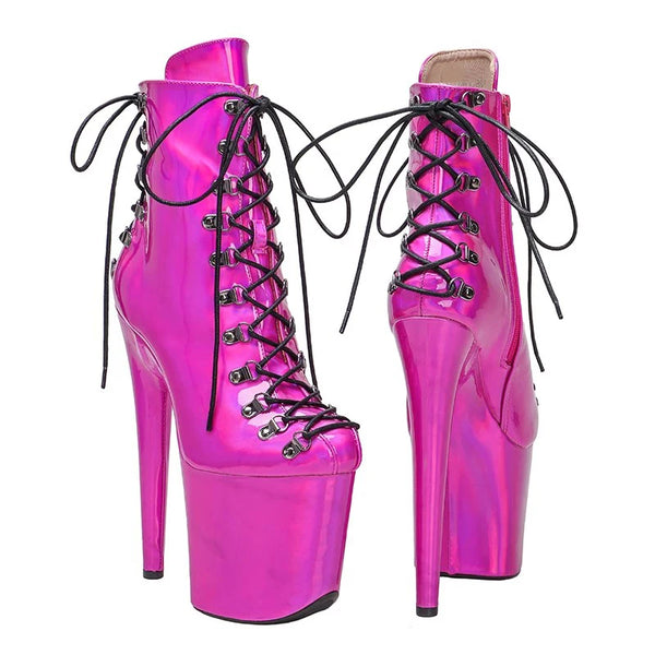 PU 20CM/8Inches Fashion Women's Platform Party High Heels Modern Boots