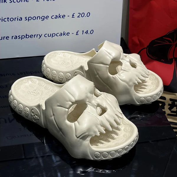 Skull Design Men Slippers
