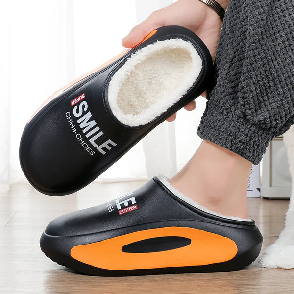 Winter Men Warm Slippers Cotton Slippers