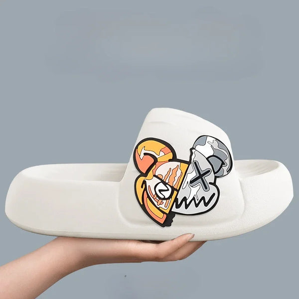 Thick Sole Men's Slippers Bathroom Beach Indoor Sandals