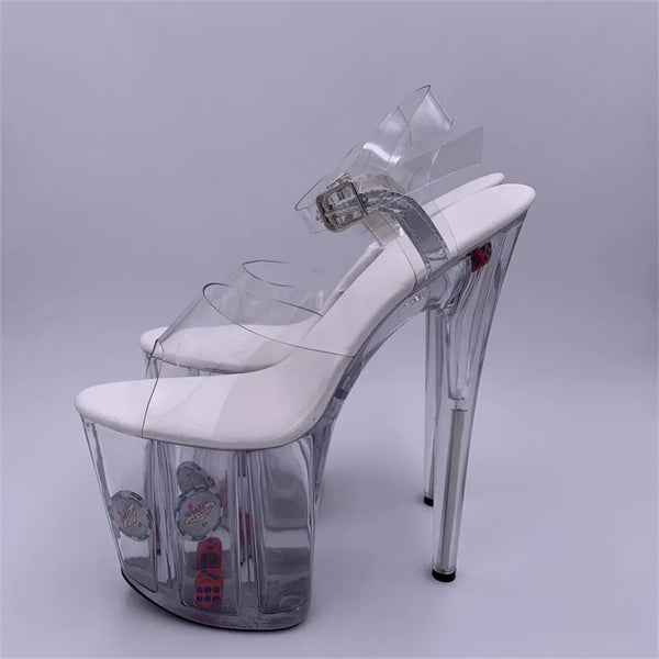 Platform sandals Girl shoes 20CM crystal Summer high heels