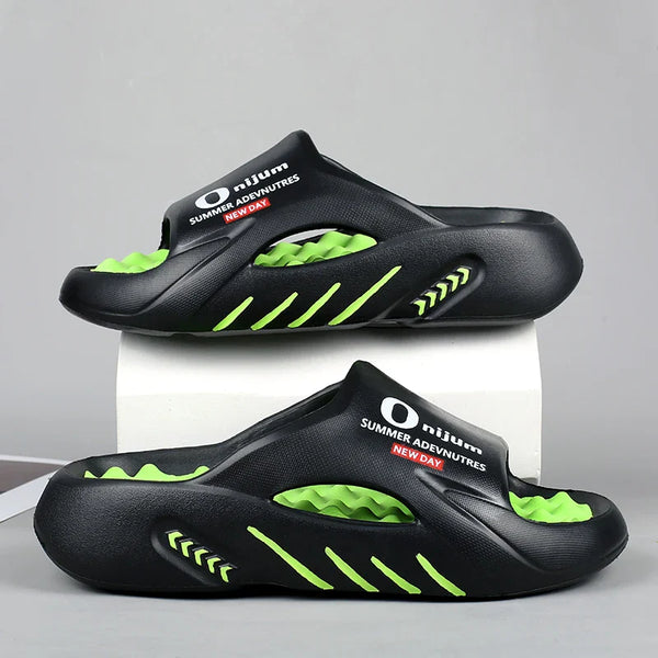 Men Massage Slippers Slides Indoor Outdoor Sandals
