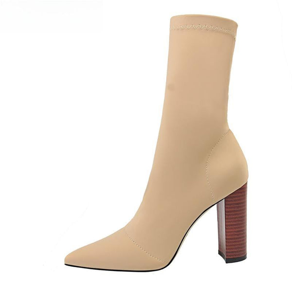 Autumn Winter Comfort Stretch Sock Women Ankle Boots