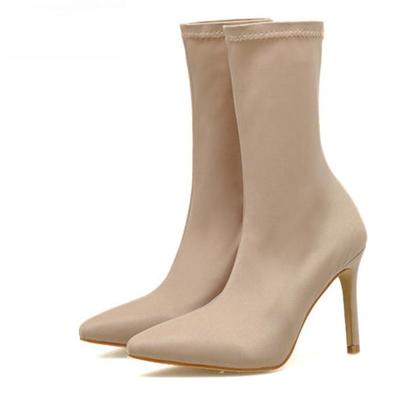 Spring Autumn Socks Women Boots