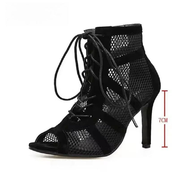 Zapatos de moda sexys para mujer, muy ligeros, cómodos, de alta calidad, tacones finos, sandalias de baile con punta abierta