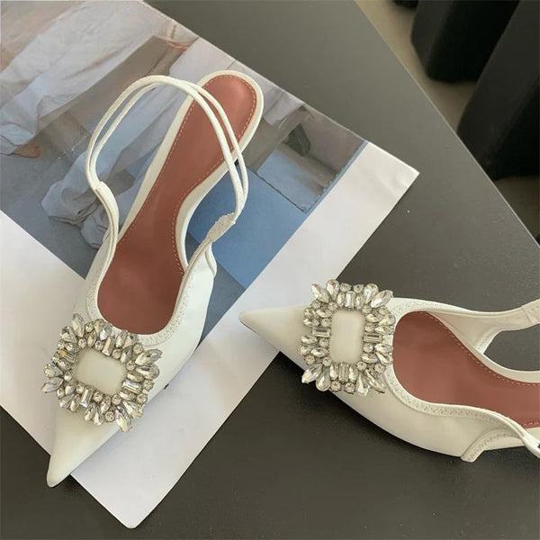 Summer New CRYSTAL Women Pumps Shoes Fashion Thin Heels
