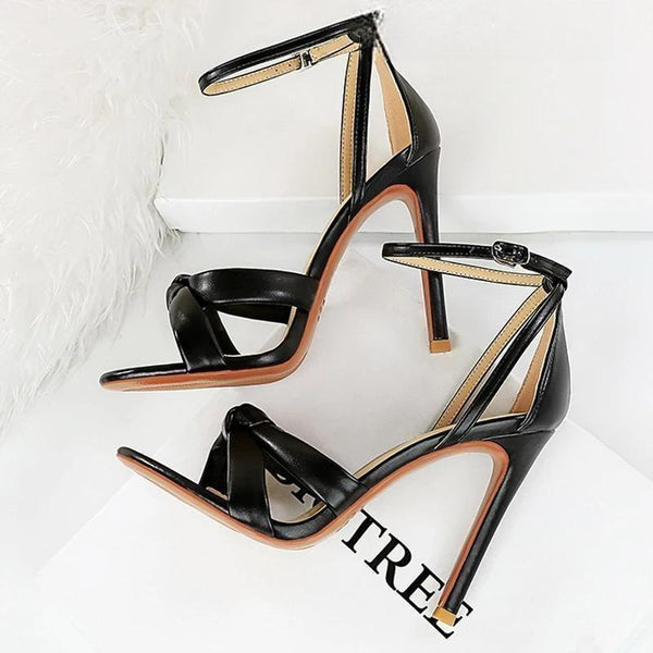 Women Sandals Summer High Heels Hollow Out Heeled Sandals Women