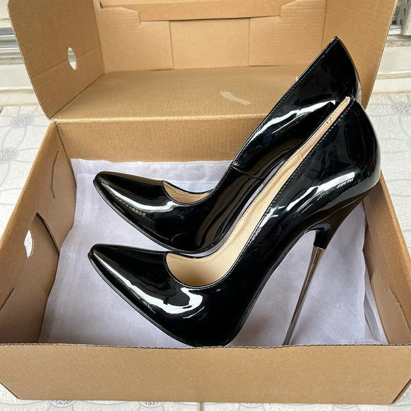 New Arrival 16cm Metal Thin High Heels Stilettos Sexy Pumps