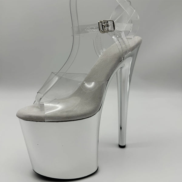 Sandalias de fiesta y banquetes con tacones altos de 20 cm de moda y sexys.