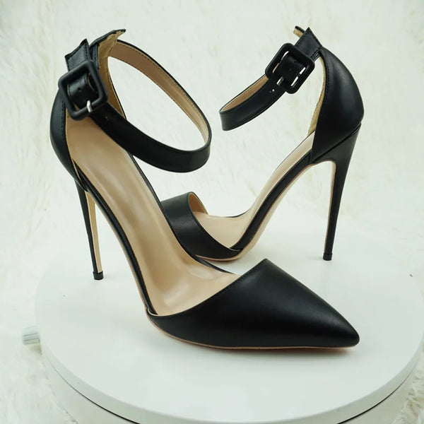 Sandalias de tacón para mujer, zapatos de tacón alto sexys y de punta estrecha