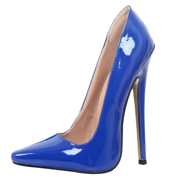 Women 18CM Super High Heel Shoes Thin Heels Shallow Mouth Sexy Pumps