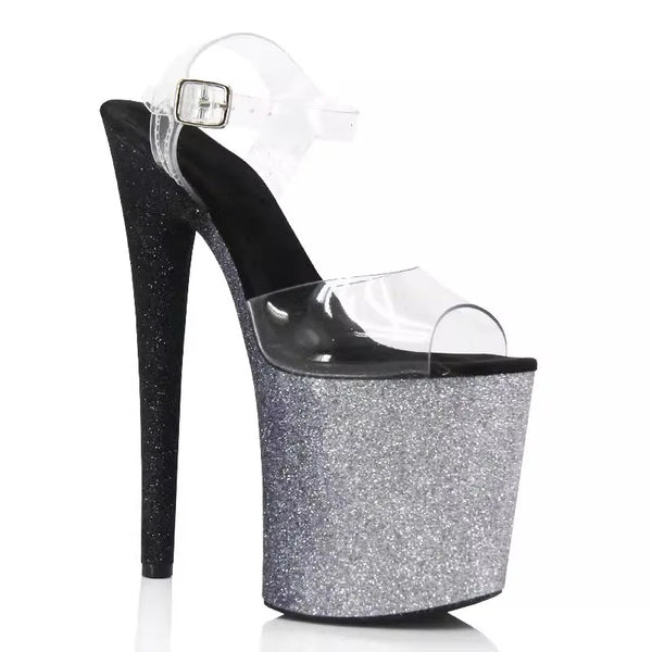 Shiny Thick-soled 7-8 inches17- 20CM Striptease Catwalk High-heeled Sandals