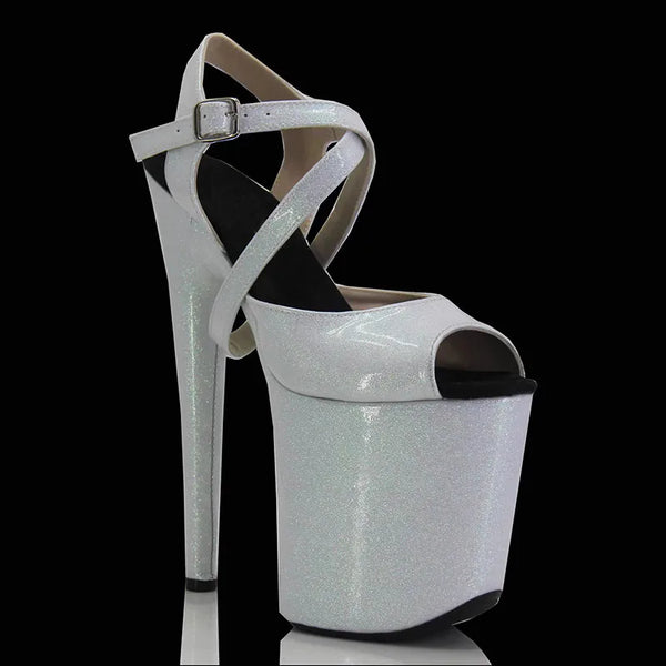 20cm ultra high heels pole dancing shoes T-stage runway high heels sandals