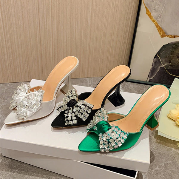 New Sexy Pointed Toe 11CM Strange High Heels Slippers For Women