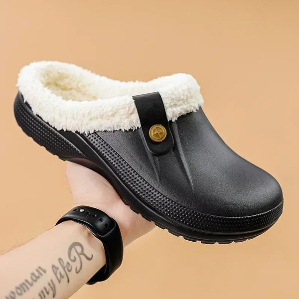 Luxury Garden Shoes Soft Waterproof EVA Plush Slippers