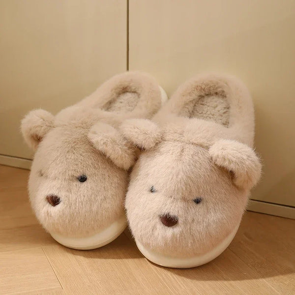 Women Warm Winter Cute Bear Slippers