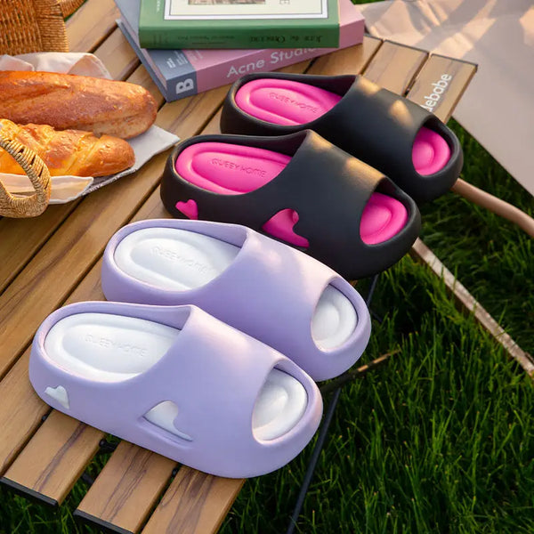 New thick eva flip flops womens platform cloud slides shoes