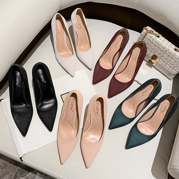 Design European and American Style Pointed High Heels Women's Shoes