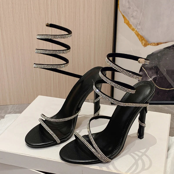 Summer Fashion Crystal String Bead Sandals Women's