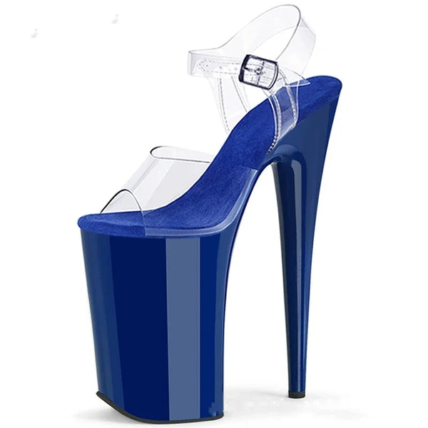 Gladiator Pumps Women Ankle Strap Shoes Sexy 23cm Ultra High Thin Heels