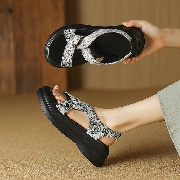 New Summer Women High Heel Shoes Thick Sole Open Toe Ladies Sandals Women Shoes