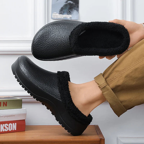 Fashion Winter Men's Warm Slippers Cotton Slippers